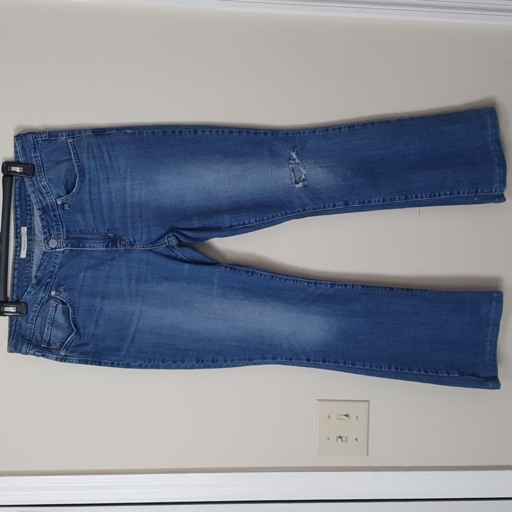 Levis 715 Bootcut Distressed Jeans